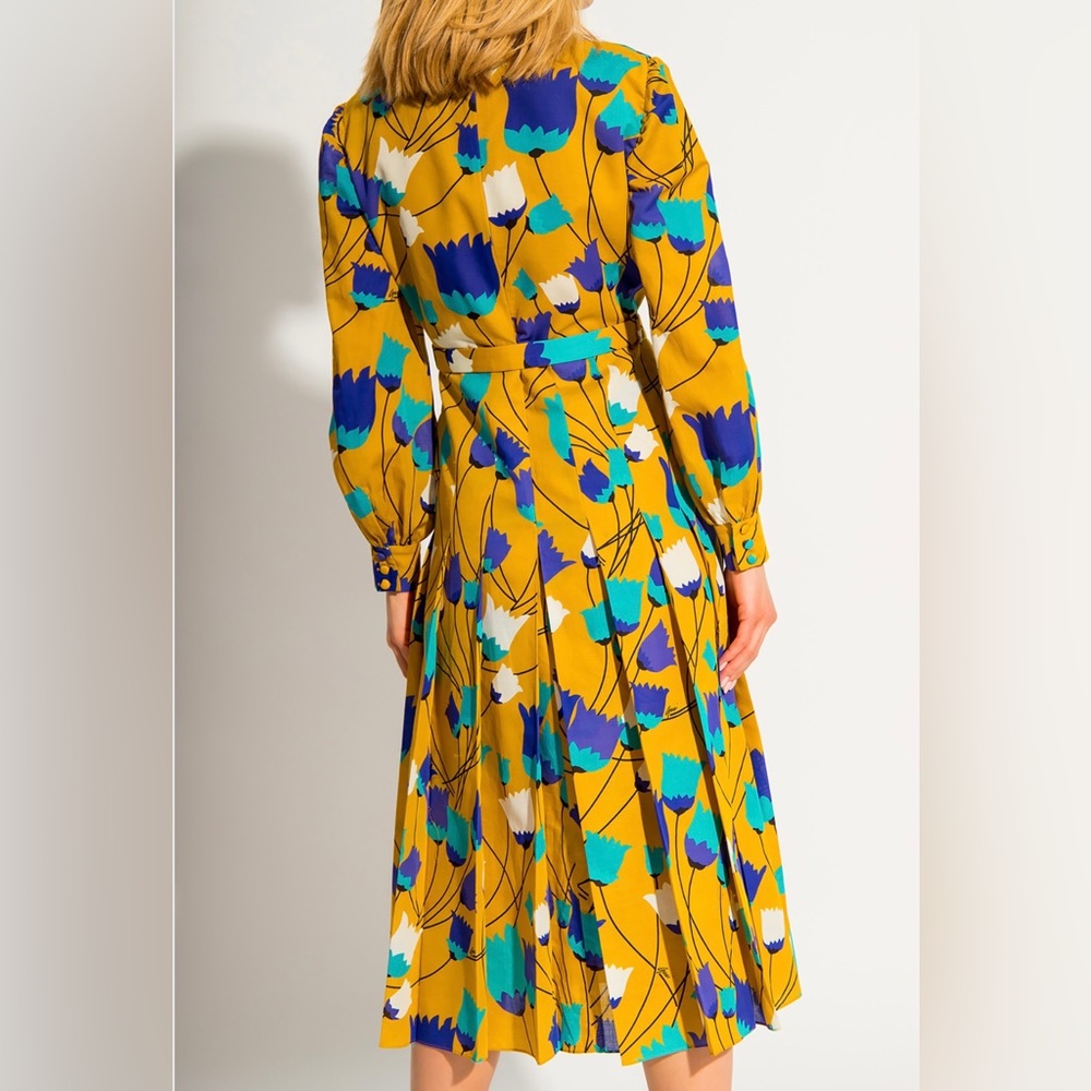 Gucci Tulip Print Midi Dress - Picture 3 of 7